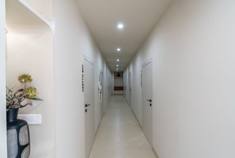 Sterile aseptic bay corridor at the clinic