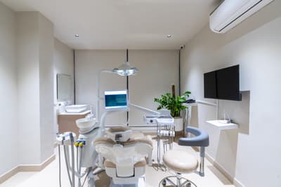 A bright treatment room at Zen Dental Studio